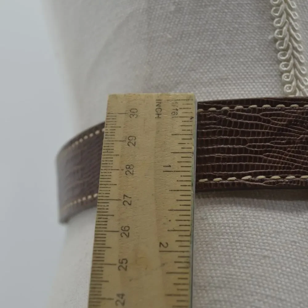 TexTan Women's Western Cowgirl Brown Leather Belt Boho Sz 28 - Picture 2 of 14